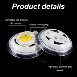 Pack of 2 LED Light Yoyo Children Responsive JoJo Children Professional Yoyo with 2 Yo-Yo Cords + 2 Finger Protectors Plastic JoJo for Beginners Children Adults Gifts for Children Children's Toys