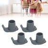 4 Pcs Walker Glide Skis Rubber Universal Walker Ski Glides