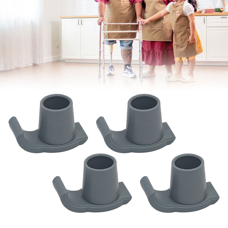4 Pcs Walker Glide Skis Rubber Universal Walker Ski Glides
