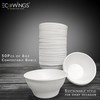 ECOWINGS X-Small 6oz (180ml) Bagasse Disposable Bowls: Stylish, Sustainable, Eco-Friendly