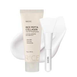 NACIFIC NACIFIC Rice Pepta Collagen Peel-Off Wrapping Mask 2.46oz 70g – Overnight Facial Mask Pack, Hydrating, Firming & Elasticity, Pore Minimizing, Lifting, Glowy Glass Skin, Korean Skincare with Peptide