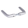 Alberts 215668 Door Handle for Mortice Locks Aluminium Anodised Silver