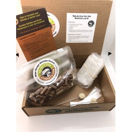 2funguys Shiitake Plug Spawn Starter Kit - Grown Your Own Mushrooms