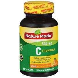 Nature Made VIT C 500MG CHEW ORANGE 60CT NATURE MADE
