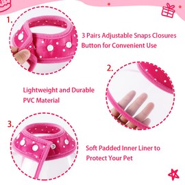 Vivifying Pet Cone for Cats and Small Dogs, 3 Size of Adjustable 5.7-8in Lightweight Recovery Elizabethan Collar for Cats, Puppies and Mini Dogs (Pink)