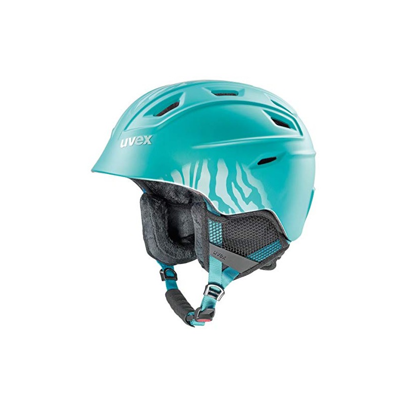 Uvex Erwachsene Fierce Skihelm, Petrol met mat, 59-61 cm