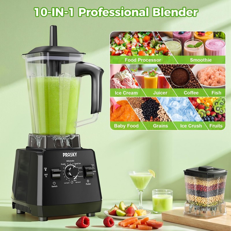 Blender Smoothie & Grinder, 1000/2400W 25K RPM, 68oz, BPA-Free, Kitchen