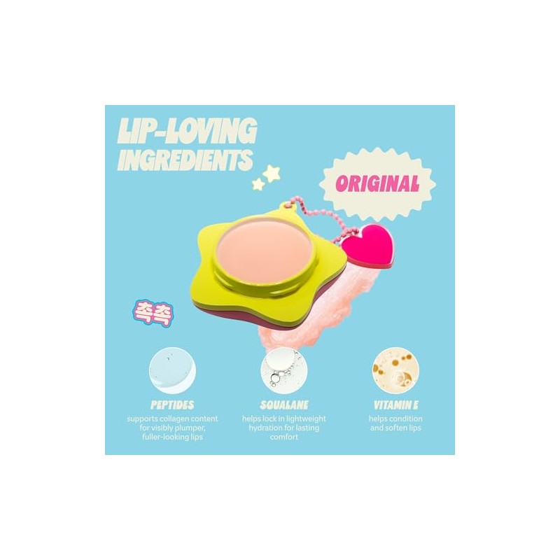 The Shop Plush Pout Lip Butter Balm Llavero Dije Fórmula