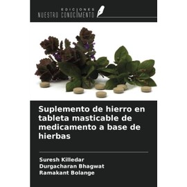 Suplemento de hierro en tableta masticable de medicamento a base de hierbas