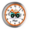 CreaDesign, WU-10-1084 Analogue Children's Room Radio-Controlled Clock with Customisable Name,