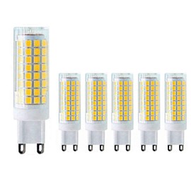 G9 Led Light Bulb,10W Dimmable Light Bulbs (100W Halogen Bulbs Equivalent),2 Pin Base102Pcs 2835SMD Chips,4000K Natural White,1500Lumen Bi Pin Base JC Type Ceramic Body CRI>90+ 120V,6 Pack