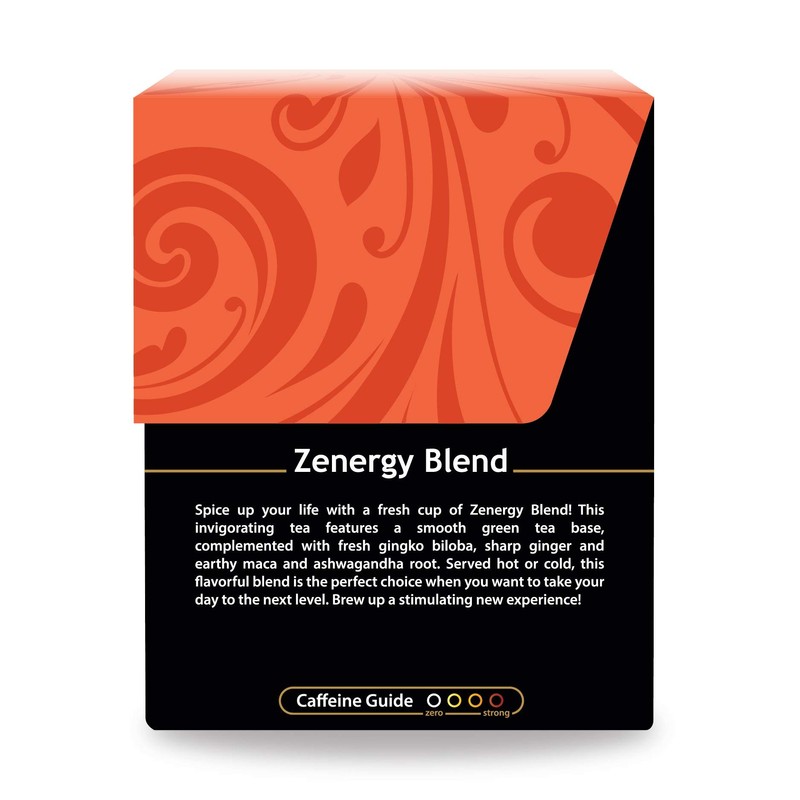 Organic Zen-ergy Blend Tea - Kosher, Contains Caffeine, GMO-Free -