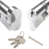 Door Lock with Keys - Thumb Turn Euro Cylinder Barrel