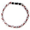 MapofBeauty 18" Sport Three Colors Three Braided Rope Tornado Necklace