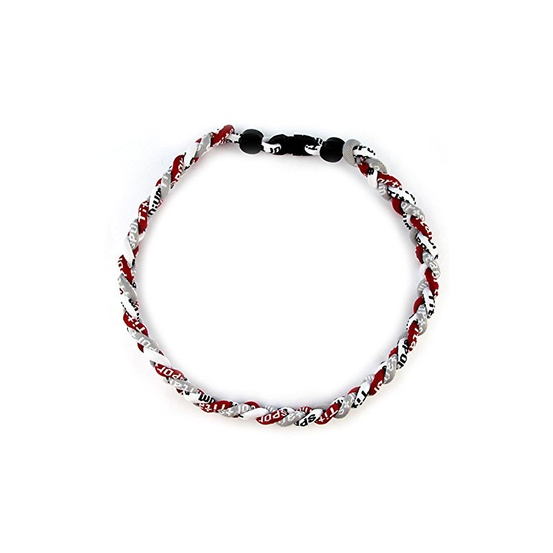 MapofBeauty 18" Sport Three Colors Three Braided Rope Tornado Necklace