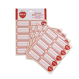 100 Quality Freezer/Jar Labels. 5cm x 2.5cm. Made in Germany by WECK