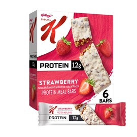 Special K Bar Protein Meal Bars, 12g Protein Snacks, Meal Replacement, Strawberry, 9.5oz Box (6 Bars)