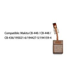 4 PCS CB440 Carbon Motor Brushes Compatible for CB-440 / CB-448 / CB-436 / 195021-6 / 194427-5 /194159-4, Replacement Part for Electric Tools