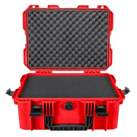 Eylar 18" Intact Series of Stacker Hard Gear Case with Foam (Red)