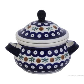 Bunzlauer Keramik Jam Pot / Soup Cup / Lard Pot / Honey Pot 0.45 Litres in Decor 41