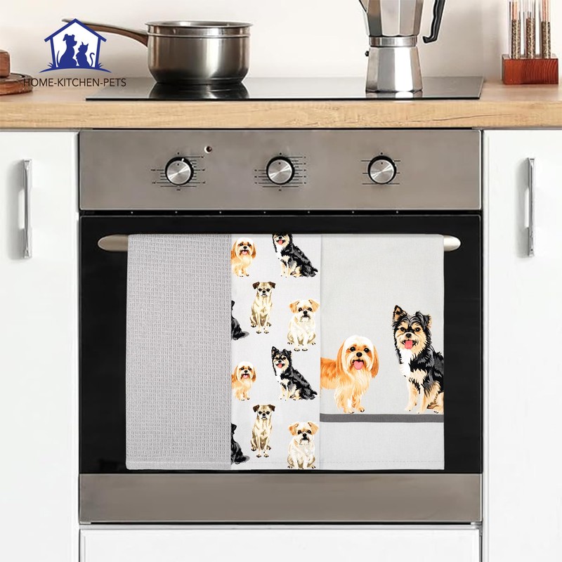 Pack of 3- Novelty Tea towels for kitchen 100% Cotton