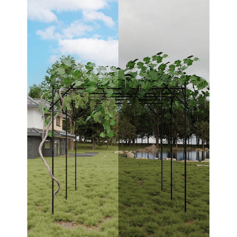 GarveeHome Supersize Flattop Garden Arch for Wedding - 79.53" L