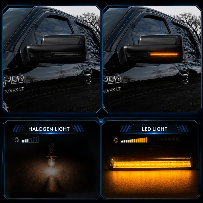 EASY EAGLE LED Side Mirror Turn Signal Lights Fit for