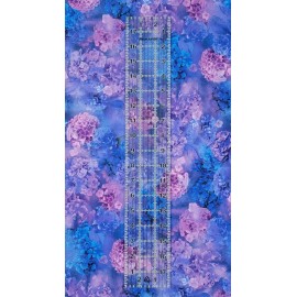 Timeless Treasures Midnight Bloom Purple Hydrangea Illusion Fabric by the Yard