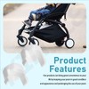 KINTLE 2 Pack White Button for Yoyo/Yoyo+ / Yoyo² Babyzen