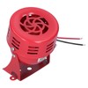 BERM Electric Motor Siren Alarm Mini Red Stainless Steel Shell