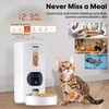 Automatic Cat Feeder Camera: Easy Setup Timed Smart Dog Feeder