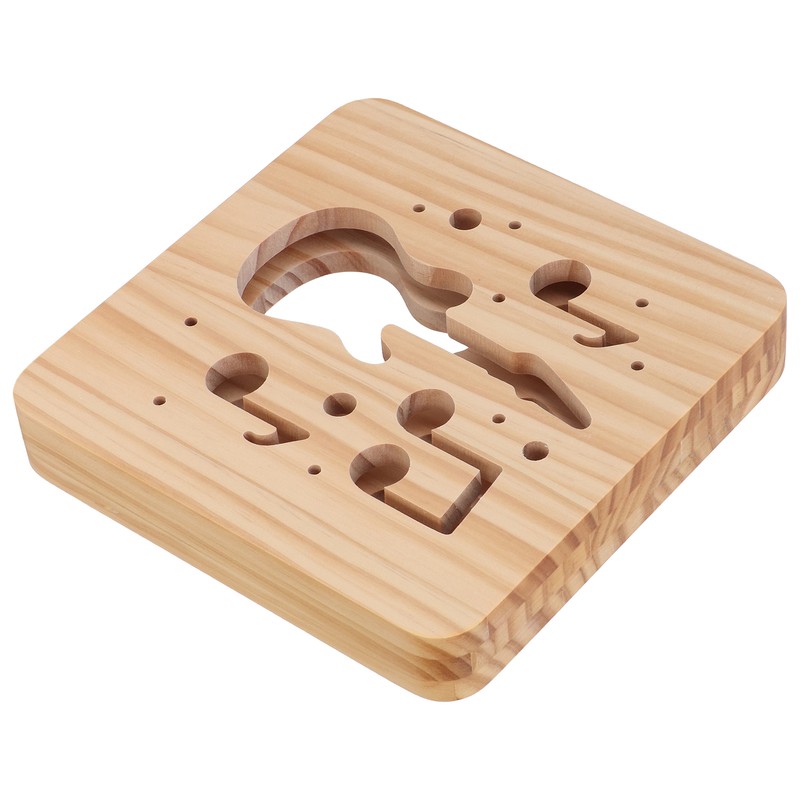 LED Night Light Unique Guitar Hollow Design 3D Wooden Night