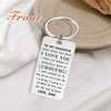 MOQIYXL Daughter Gifts Keychain from Dad, I Love You Daughter