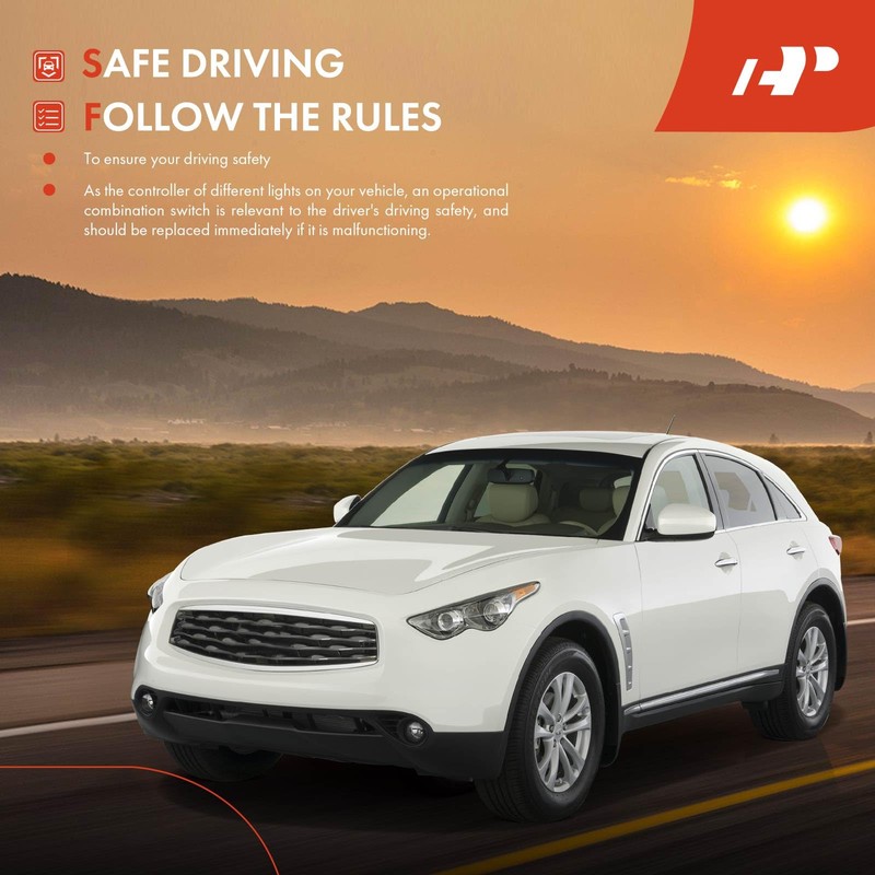 A-Premium Turn Signal Switch, Headlight and Fog Light Switch Compatible