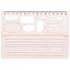 Kutsuwa HiLiNE Template for Making Easy-to-Read Notebooks, Pink KB043PK