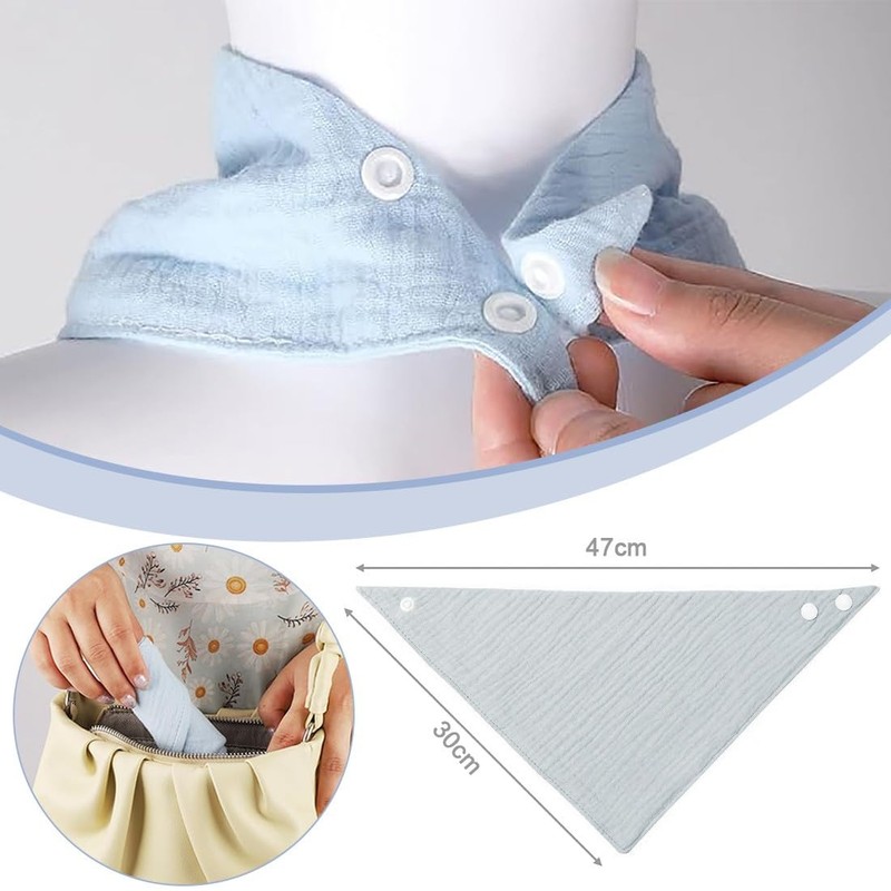 Pack of 4 Baby Absorbent Triangular Scarf, Triangular Scarf, Baby