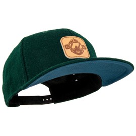 Jumping Bird unisex baseball cap, outdoor snapback cap, snowboard, individually adjustable and easy to wash, felt cap, designed in Germany - forest green