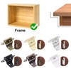 sourcing map 3/8" Inset Cabinet Door Hinges, 6 Pcs Self