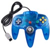 miadore 2 Pack Classic N64 Controllers (Jungle Green/Blue) Bundle with