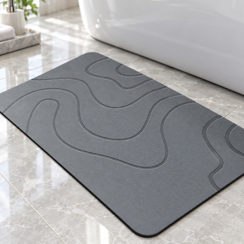 Diatomite Bath Drying Mat – Soft Quick-Dry Absorbent Non-Slip Bathroom