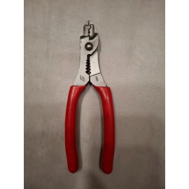 Snap-on Tools USA NEW Red Soft Grip 7" Wire Stripper Cutter Crimper PWCS7ACF