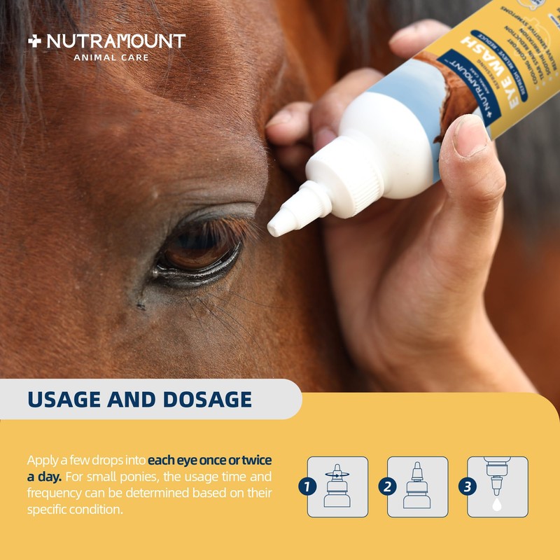 Nutramount Eye Wash for Horses and Ponies 150ML/5 fl. oz