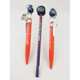 Unbranded Dave and Buster's 2 Prize Pens and Pencil with Eraser Arcade