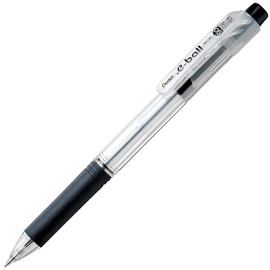 Pentel XBK125-A Oil-based Ballpoint Pen, 0.5mm, Black, 5 Count