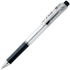 Pentel XBK125-A Oil-based Ballpoint Pen, 0.5mm, Black, 5 Count