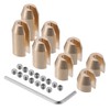 A ABSOPRO 8pcs Brass Wheel Spoke Balance Weight Refill/Set/Gold Tone