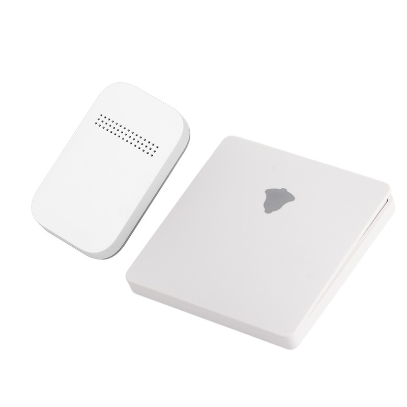 Wireless Doorbell Battery Free 86 Switch Plate 433MHz IP68 Waterproof