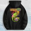 Iguana Cold One Tropical Graphic Hoodie 100% Cotton US Warehouse