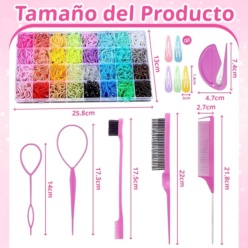 Accesorios para el Cabello para Niños Pequeños de 32 Colores,