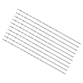 CoCud Mini Spiral Drill Bit 1 mm Diameter 80 mm Total Length High-Speed Steel Spiral Drill Bit (Application: for Metal, Plastic and Woodwork) Pack of 10